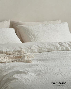 Elin Tencel Silky Jacquard Bedding Set / Bouquet