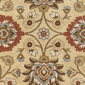 Caesar 1116 Hand Tufted Beige & Rust Wool Rug