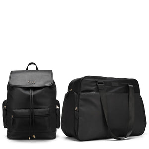 Wayfarer Backpack & Duffel Set - Black | ELLE