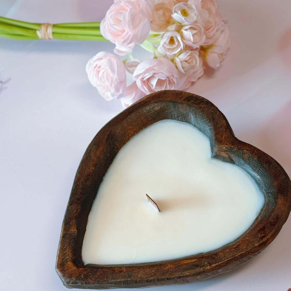 Endless Love Wooden Candle for Romantic Ambiance