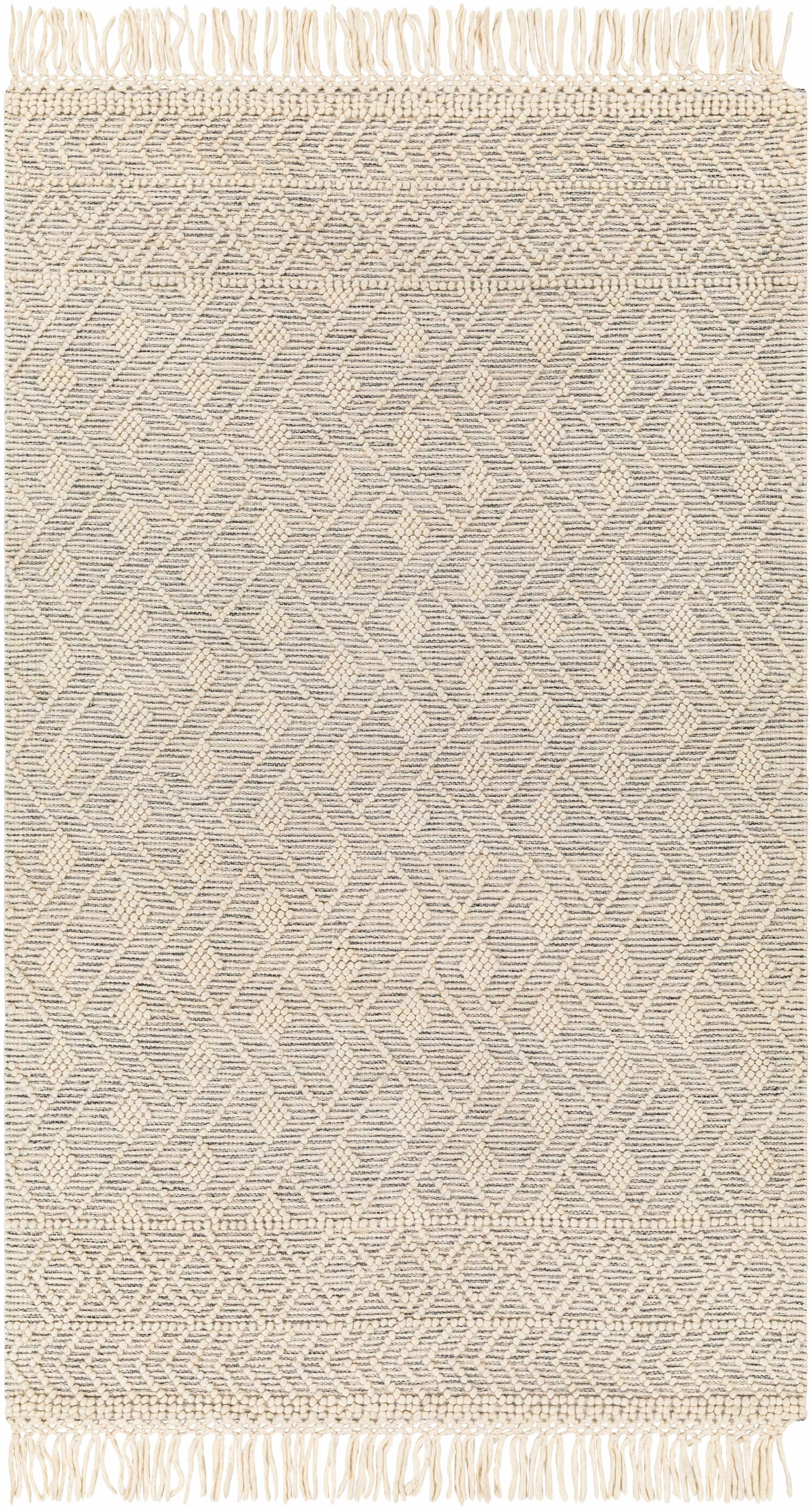 Erica Wool Rug with Tassels - Clearance