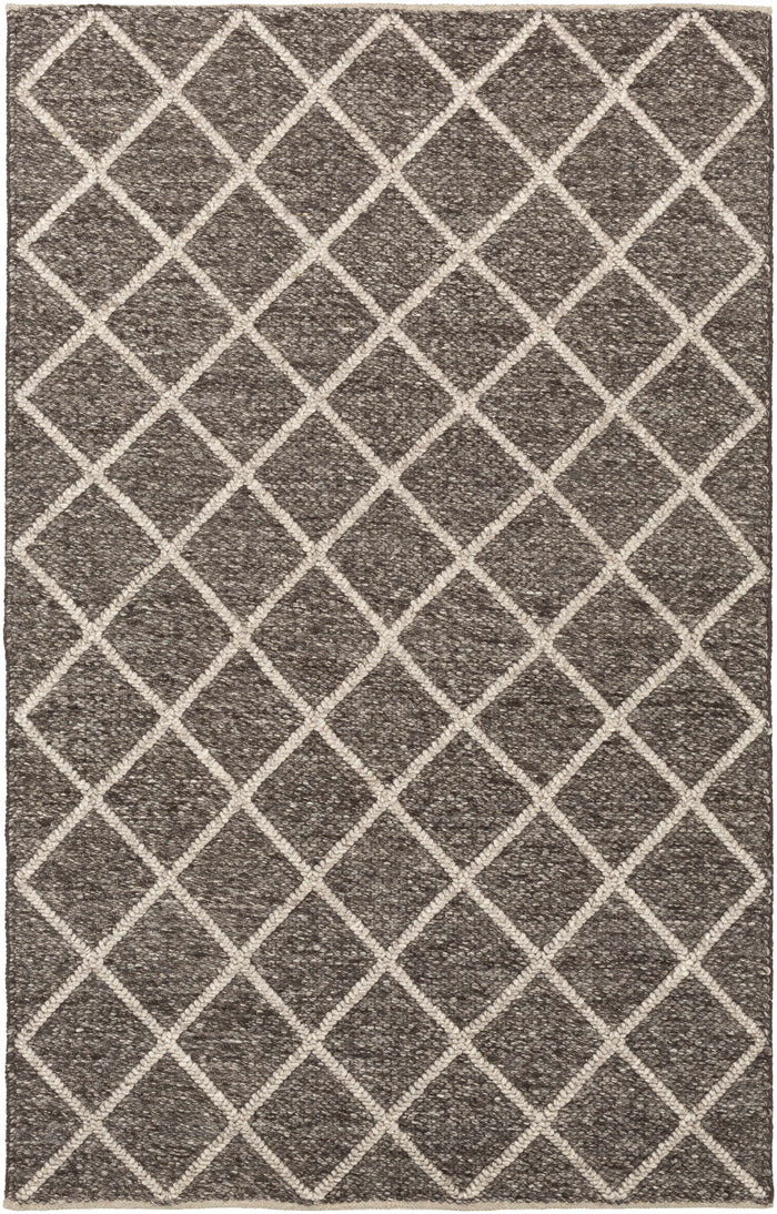 Boutique Rugs Syosset 2x3 Brown Trellis Wool&Viscose Rug