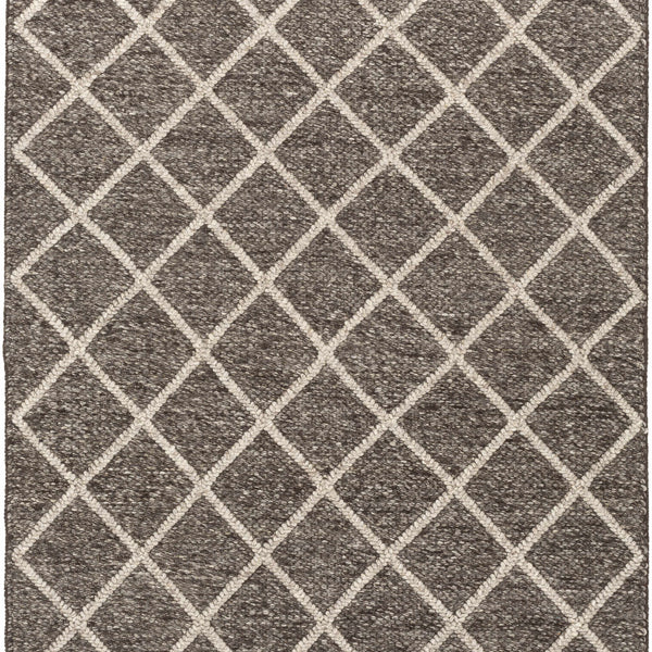 Syosset 2x3 Brown Trellis Wool&Viscose Rug - Clearance