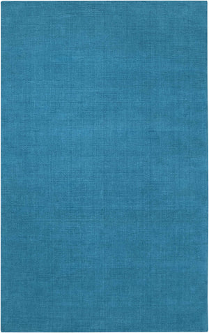 Solid Aqua Wool Carpet - Clearance