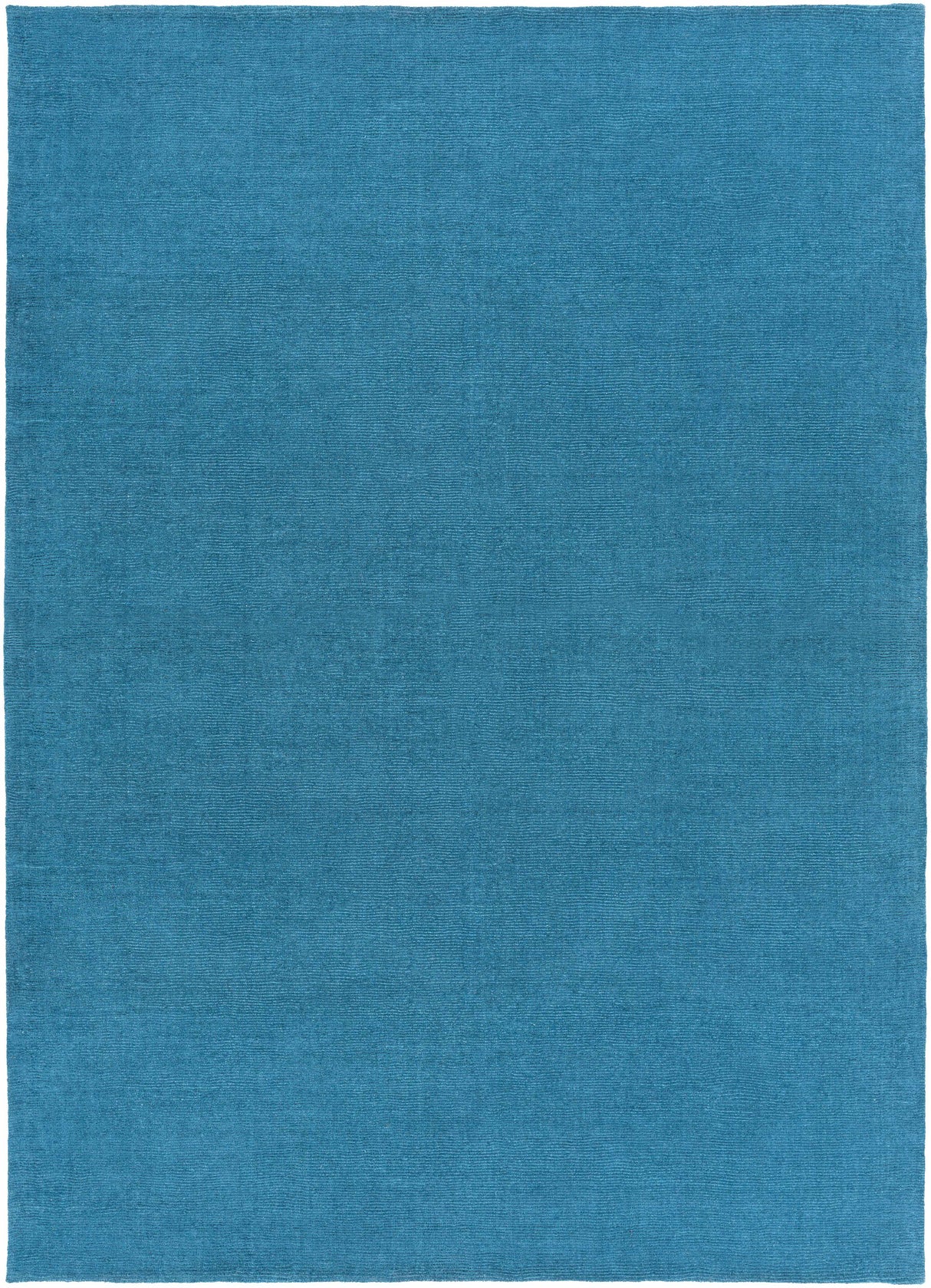 Solid Aqua Wool Carpet - Clearance