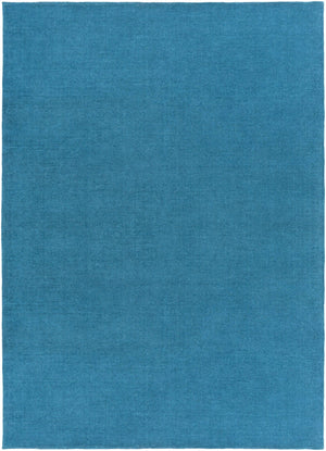 Solid Aqua Wool Carpet - Clearance