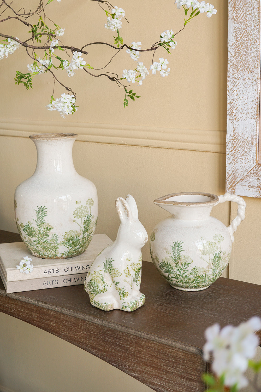EVERGREEN DECOR Ceramic Pitcher Vase - view 10