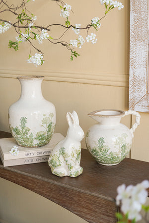 EVERGREEN DECOR Ceramic Pitcher Vase - view 10