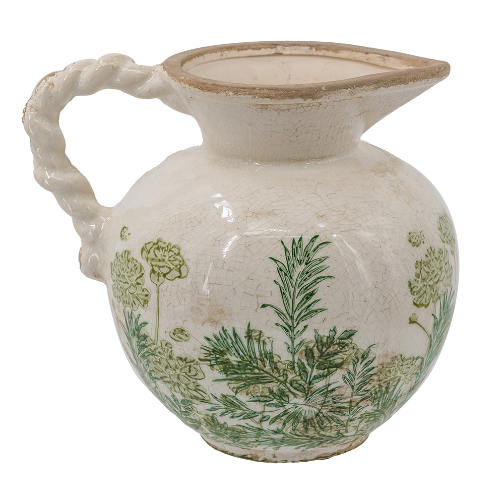EVERGREEN DECOR Ceramic Pitcher Vase - view 5