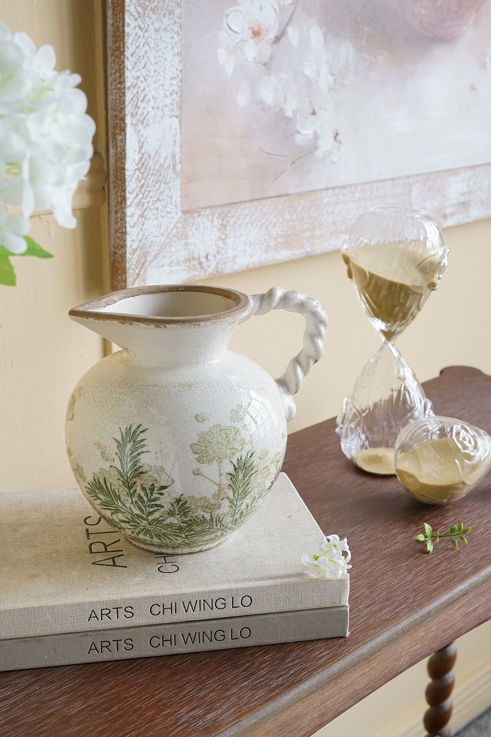 EVERGREEN DECOR Ceramic Pitcher Vase - view 7