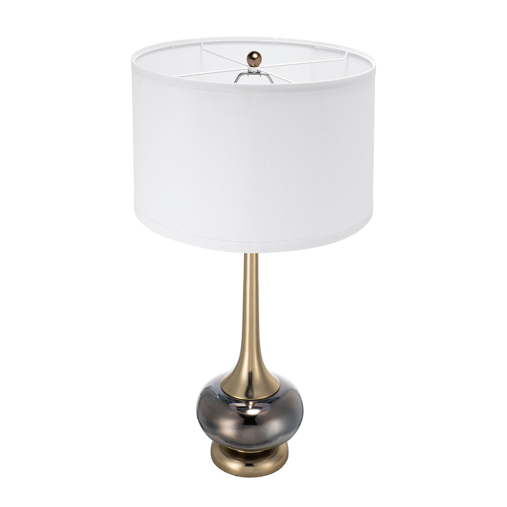 EVERGREEN DECOR D15x29 Table Lamp with Glass Drum Shade - view 4