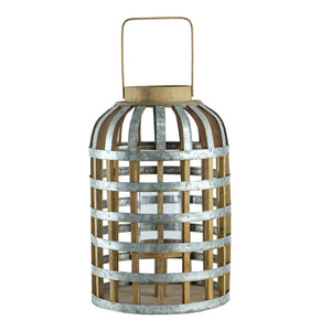 EVERGREEN DECOR Decorative Wooden Lantern with Handle - view 10