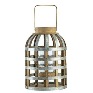 EVERGREEN DECOR Decorative Wooden Lantern with Handle - view 11