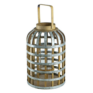 EVERGREEN DECOR Decorative Wooden Lantern with Handle - view 3