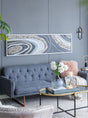 EVERGREEN DECOR Elongated Rectangle Wall Art with Silver Frame