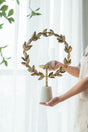 EVERGREEN DECOR Iron Floral Hurricane Table Lamp with Marble Base