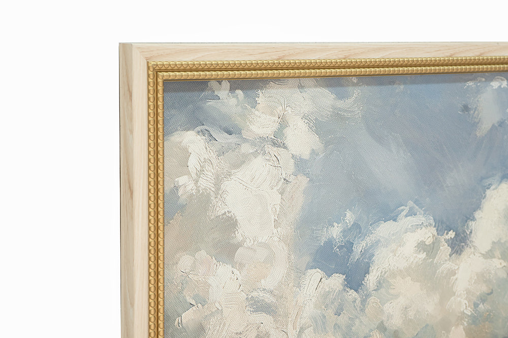 EVERGREEN DECOR Large Square Countryside Canvas Wall Art with Soft Multicolored Details - view 5