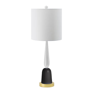 EVERGREEN DECOR Teardrop Silhouette Table Lamp with Black and Gold Base
