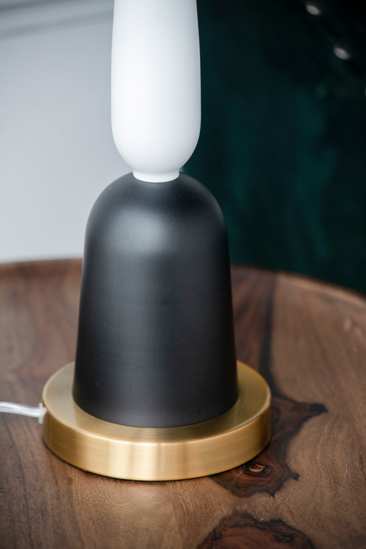 EVERGREEN DECOR Teardrop Silhouette Table Lamp with Black and Gold Base - view 14