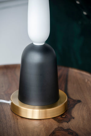 EVERGREEN DECOR Teardrop Silhouette Table Lamp with Black and Gold Base - view 14