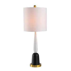 EVERGREEN DECOR Teardrop Silhouette Table Lamp with Black and Gold Base - view 3