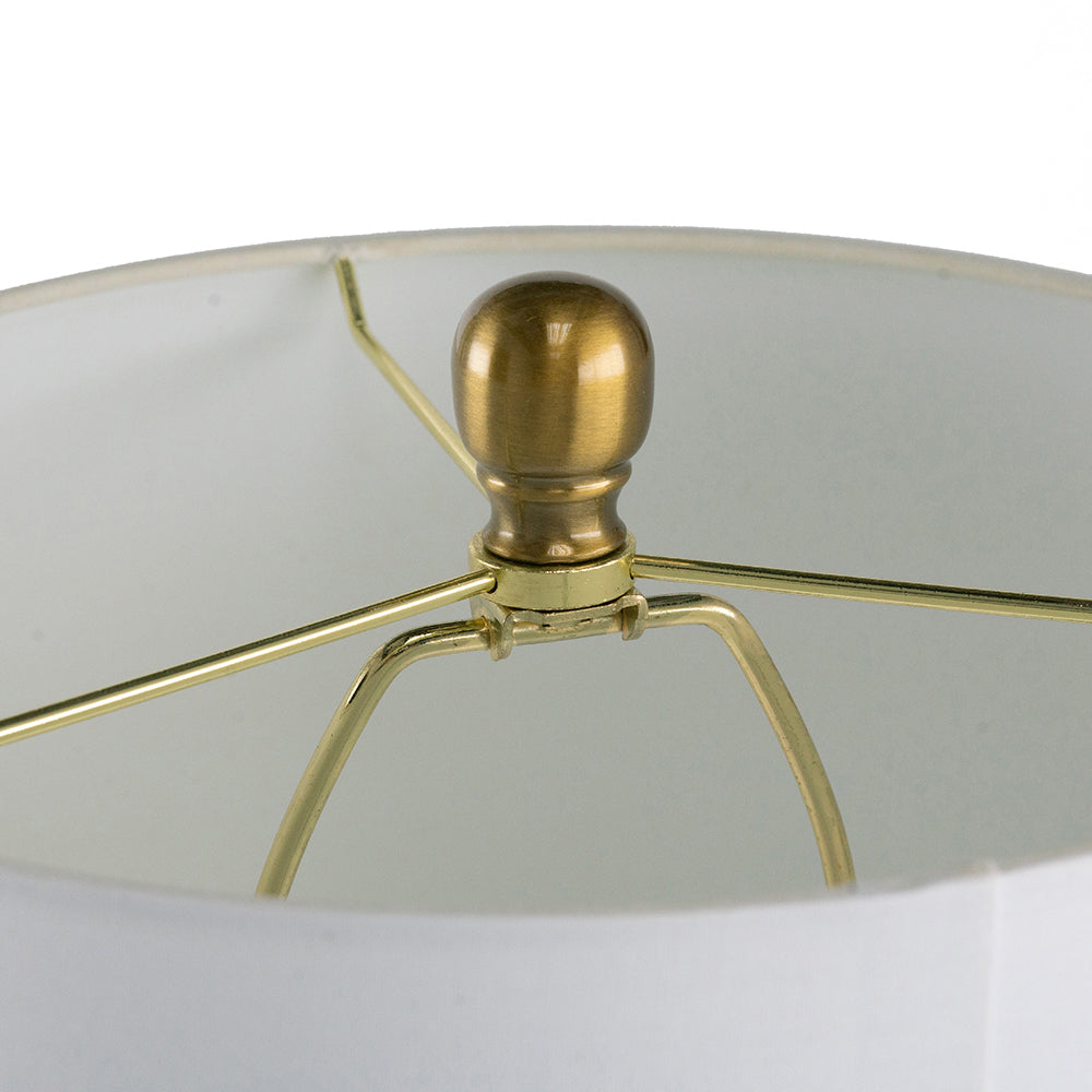 EVERGREEN DECOR Teardrop Silhouette Table Lamp with Black and Gold Base - view 5