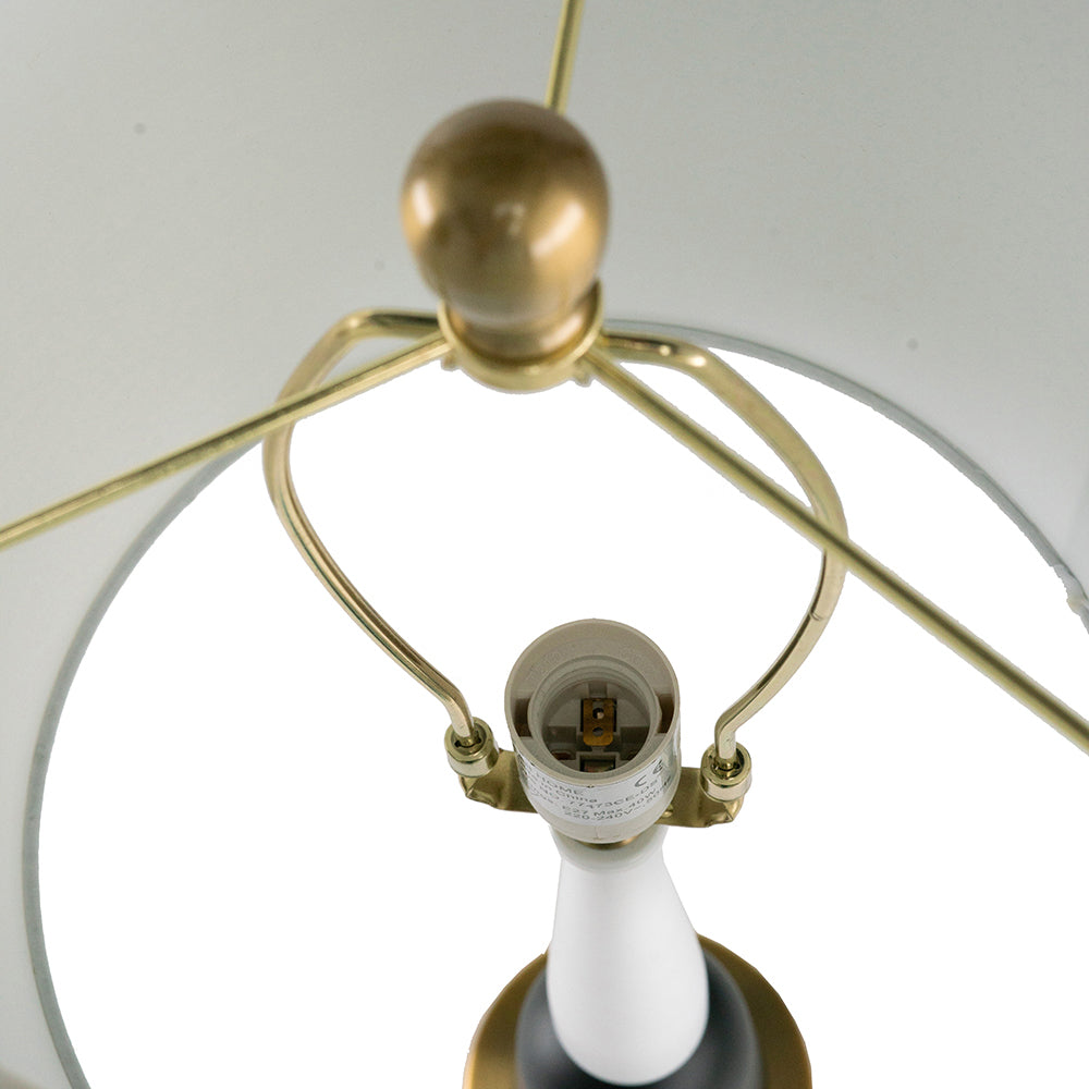 EVERGREEN DECOR Teardrop Silhouette Table Lamp with Black and Gold Base - view 6