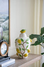 EVERGREEN DECOR White Ceramic Lidded Jar with Playful Lemon Design - view 2