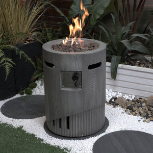 32000 BTU Round Outdoor Gas Fire Pit