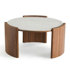 Modern Round Sintered Stone Coffee Table