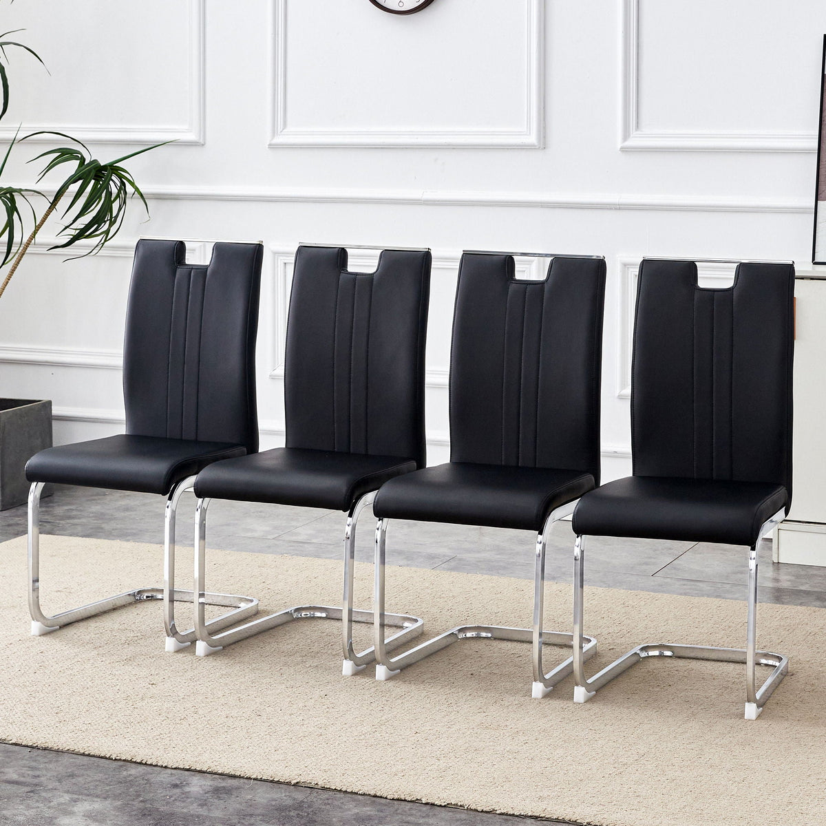Bow Shaped Chairs, Ergonomic Design, Non Slip Base