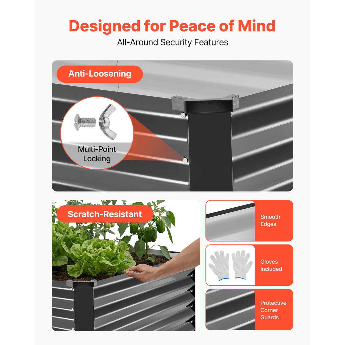2 Pack Galvanized Raised Garden Beds