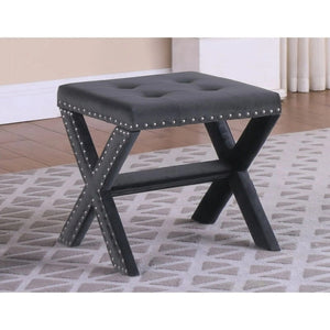 Upholstered Accent Bench With Nailhead Trim