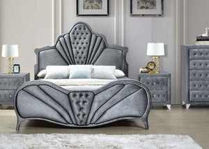 Dante - Queen Bed - Gray - Best Buy Furniture