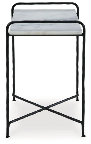 Ashber - Accent Table - White / Black - Best Buy Furniture