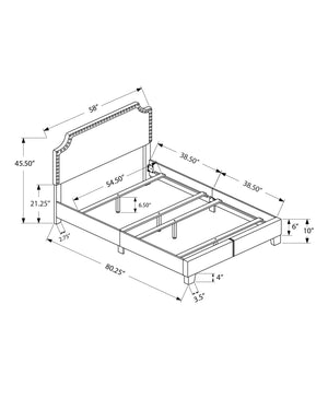 Bed Upholstered, Transitional - Best Buy Furniture