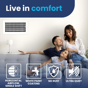 AC Register Vent Cover 12x8 Inch - Box of 20