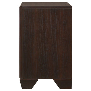 Copper - 2 Drawer Rectangular Nightstand