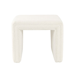 Ada Footstool Ottoman, Channel Tufted