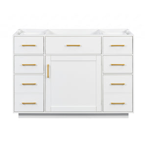 48" Bathroom Vanity without Sink, Cabinet Base Only
