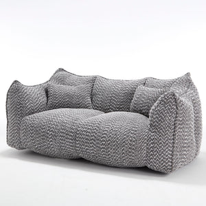 Comfortable Dual Beanbag Chair With High Resilience Foam Core For 2 People