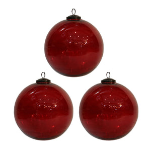 6" Mercury Antiqued Glass Ornament