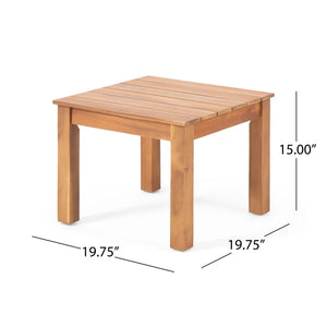 Halcyon - Outdoor Side Table With Slat Design - Best Buy Furniture