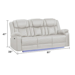 Challenger - LED Power Recliner Sofa