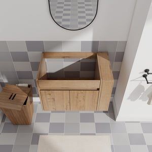 30 Inch Bathroom Vanity With Open Shelf