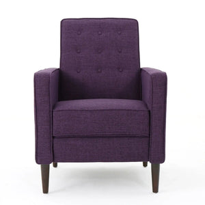 Mid-Century Modern Recliner With Button Tufted Waffle Stitch - Best Buy Furniture