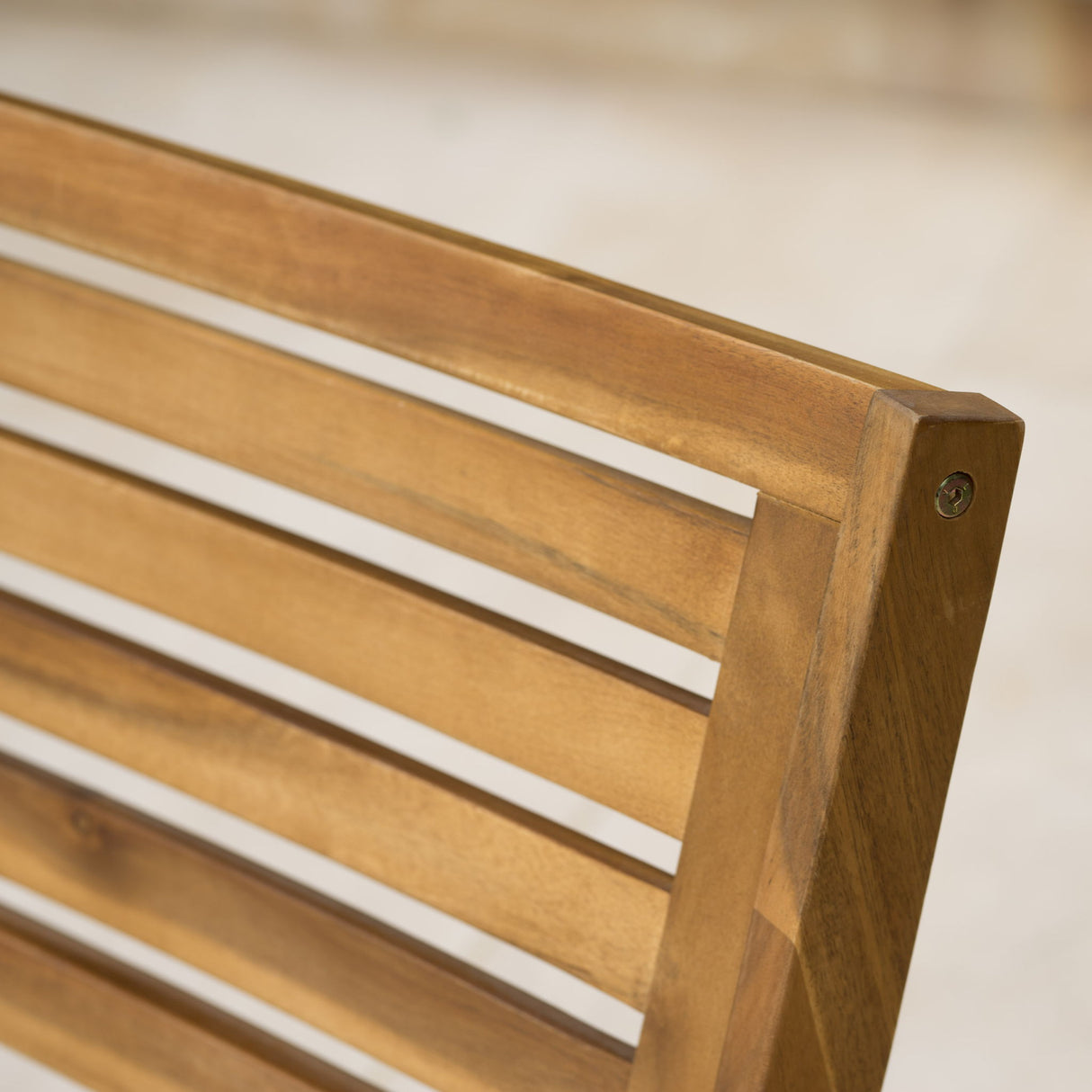 Dining Chair With Water Resistant Cushion - Teak