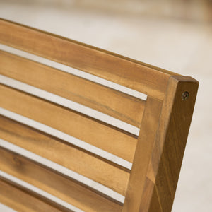 Dining Chair With Water Resistant Cushion - Teak