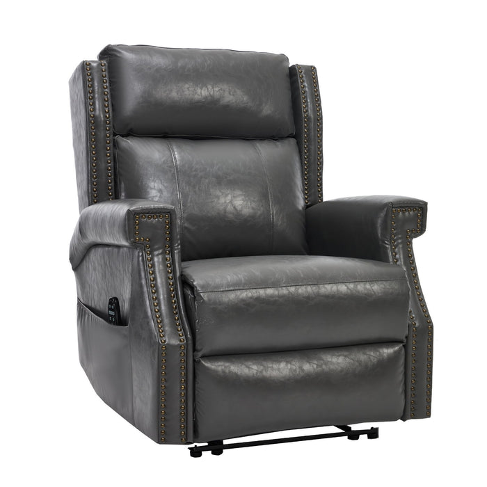 Manual Recliner Chair with Massage and Lumbar Heat - Available in Three Colors