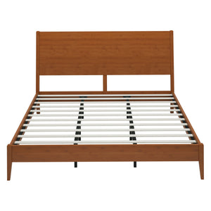 Modern Sled Platform Bed Frame With Slats